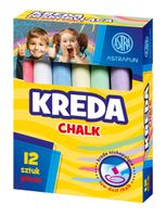 kreda kolorowa 12 szt niskopyląca astra
