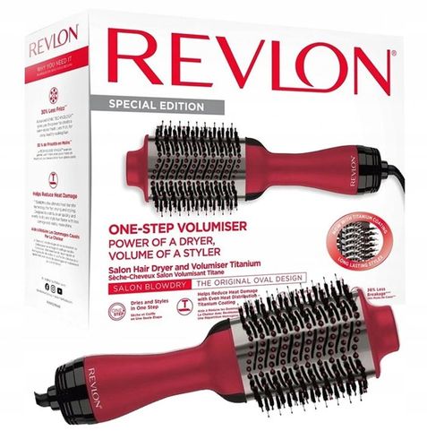 SUSZARKA DO WŁOSÓW LOKÓWKA PROSTOWNICA BORDOWA TYTANOWA REVLON na Arena.pl