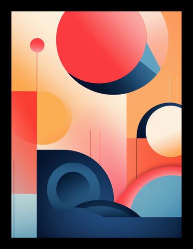 Plakat 15x20cm Geometryczne Marzenia na Arena.pl