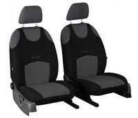Koszulki samochodowe szare na fotele przednie 1+1