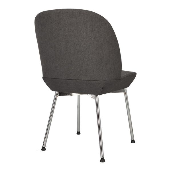 Krzesło Cloe szare ciemne/ chrom zdjęcie 6