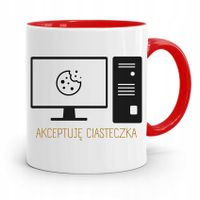 Kubek Czerwony Informatyka Programisty Ciasteczka Z Nadrukiem Ze Zdjęciem