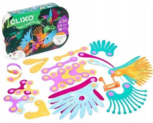 CLIXO CL-0149 Tropikalne Ptaki Kretywne magnetyczne klocki konstrukcyjne na Arena.pl