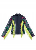 KIMZISU PRINTED FRINGE BLUZA 36