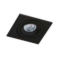 Czarna lampa podtynkowa Caro AZ2434 Azzardo metalowy spot square do pokoju