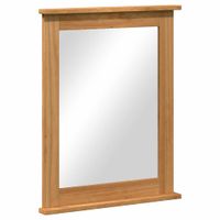 Lustro VIGO miodowy brąz 55.5 x 5 x 70 cm Lite drewno sosnowe