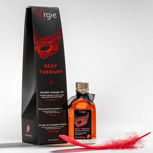 Olejek do masażu erotycznego ciała JADALNY truskawkowy ROZGRZEWAJĄCY 100 ml na Arena.pl