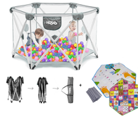 KOJEC DLA DZIECI SKŁADANY ISERE PREMIUM MATA GĄBKI TORBA