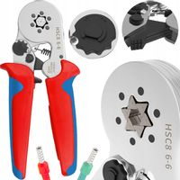 ZACISKARKA PRASKA do tulejek kablowych SZEŚCIOKĄTNA kabli konektorów MOCNA