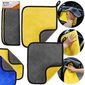 RĘCZNIK Z MIKROFIBRY DO OSUSZANIA AUTA LAKIERU CHŁONNY 30 x 40 cm 2 szt.