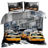Pościel 3D bawełna satyna 160x200cm NEW YORK Taxi