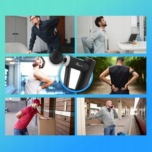 Pistolet do masażu Massage Gun Mini Czarny 4 końcówki Extralink na Arena.pl