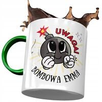 Kubek Zielony Dla Emmy Żony Przyjaciółki Prezent Z Nadrukiem Ze Zdjęciem