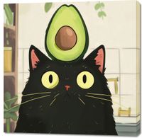 Obraz 100x100cm Awokado Na Głowie