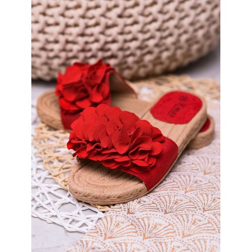 Czerwone Klapki Espadryle r.38 na Arena.pl