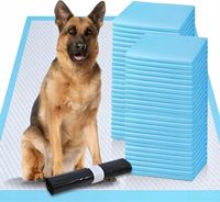 PODKŁADY HIGIENICZNE MATY DLA PSA NAUKA SIKANIA XL 90x60 cm GRUBE 100 SZTUK