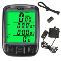 Licznik rowerowy Verk Group 262206011 wodoodporny z wyświetlaczem LCD dla wygody jazdy