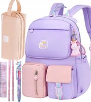 PLECAK SZKOLNY PASTELOWY TĘCZOWY TORNISTER