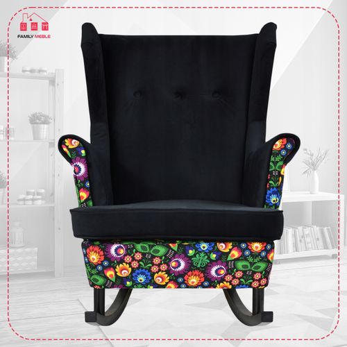 Fotel uszak Ari Print Duo bujany skandynawski Family Meble góralski na Arena.pl