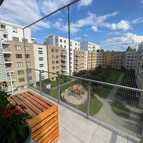 ZESTAW SIATKA NA BALKON DLA KOTA 3x2m Z DRUCIKIEM na Arena.pl