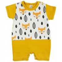 RAMPERS LETNI r.86 musztardowy w liski w412 LATO