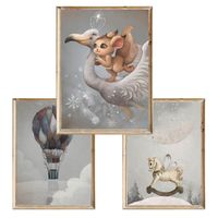 Zestaw trzech plakatów dla dzieci Magic Dreams 2