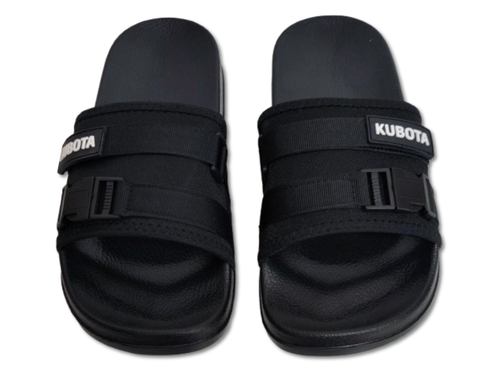 Klapki Kubota z klamrą i rzepem - Rozmiar 42 - Czarne na Arena.pl