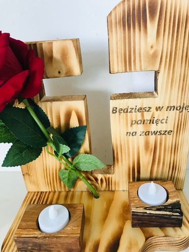 STROIKI na GRÓB STROIK na CMENTARZ KRZYŻ w drewnie na Arena.pl
