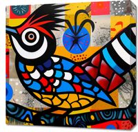 Obraz 60x60cm Ptak Na Wznak