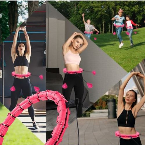 HULA HOP Z OBCIĄŻENIEM I FUNKCJA MASAŻU ODCHUDZAJĄCE Z ŁOŻYSKIEM SMART FIT na Arena.pl