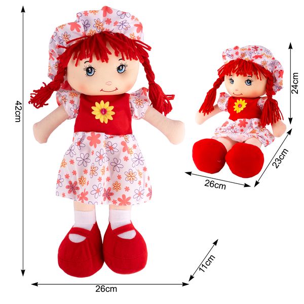 Lalka Szmaciana Pippi 42 cm zdjęcie 2