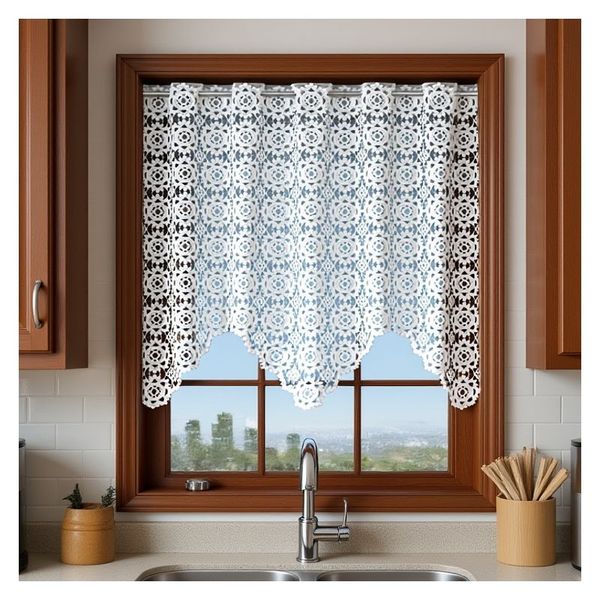 Firanka Alina wysokość 90 cm DomoweTekstylia | WN049A 090 zdjęcie 1