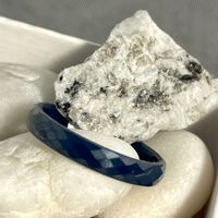 Obrączka Ceramiczna Granatowa Wąska