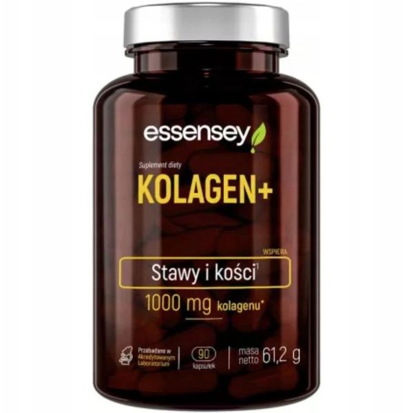Essensey KOLAGEN NATURALNY + WITAMINA C ZDROWE WŁOSY SKÓRA 90 KAPS zdjęcie 1