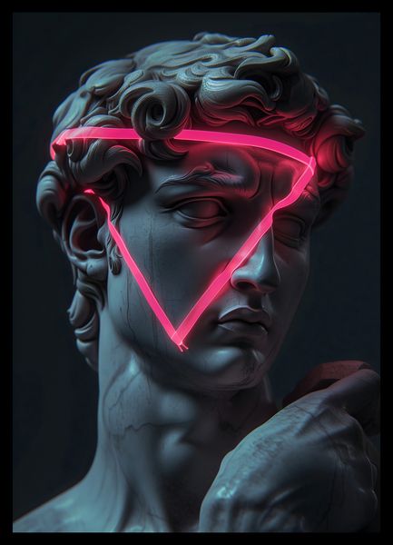Plakat 29,7x42cm Neonowy Renesans zdjęcie 2