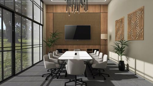 Lamele ścienne 275 x 45 cm - na czarnym filcu Dąb Santa, Champagne i inne na Arena.pl