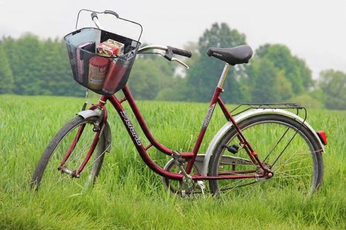 Kosz na rower METALOWY koszyk na kierownicę CLICK z uchwytem + WKŁAD na Arena.pl