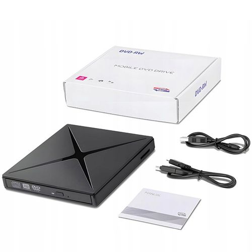 NAPĘD CD DVD +/-RW ZEWNĘTRZNY USB 3.0 NAGRYWARKA CD PRZENOŚNY ODTWARZACZ na Arena.pl