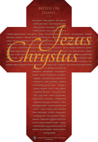 Jezus Chrystus - Będzie On zwany... – naklejka plakat samoprzylepny