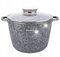 Garnek marmurkowy z pokrywką aromatyzer 10L 28cm gaz indukcja KLAUSBERG