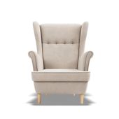 Fotel skandynawski, Myso, 81x95x102 cm, beżowy | TYLETEGOTU