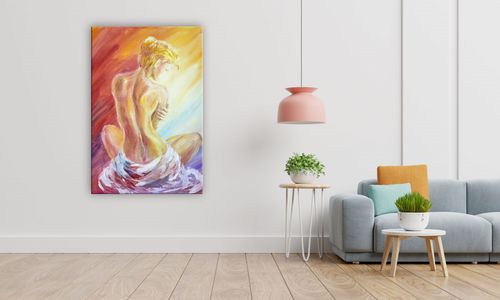 OBRAZ NA PŁÓTNIE 001 Blondynka 40x60cm na Arena.pl