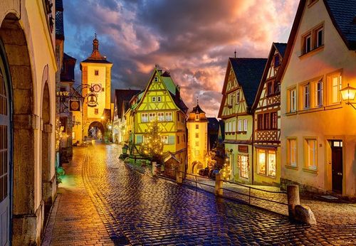 Castor 1000 ELEMENTÓW Rothenburg nocą na Arena.pl