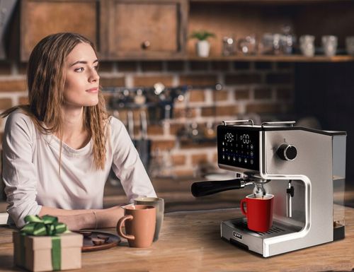 Ekspres ciśnieniowy Kolbowy Yoer 20bar 1350W +Spieniacz mleka +THERMOBLOCK na Arena.pl