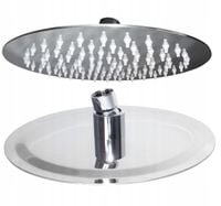 DESZCZOWNICA OKRĄGŁA SLIM 25 PRYSZNICOWA NATRYSKOWA STALOWA ESTIVA s304