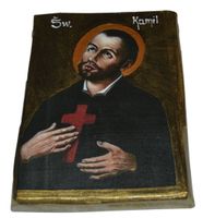 Ikona Święty Kamil patron chorych i szpitali