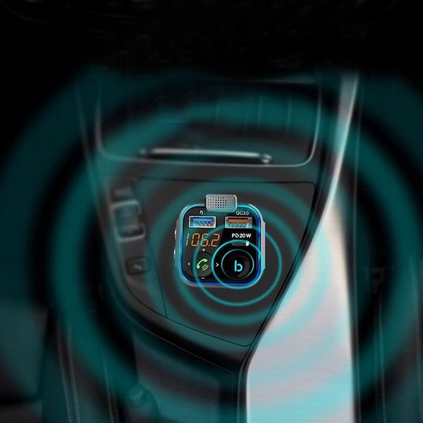 TRANSMITER FM BLUETOOTH ŁADOWARKA MP3 2XUSB LCD SD zdjęcie 5