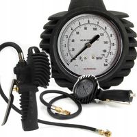 PISTOLET DO POMPOWANIA KÓŁ OPON PNEUMATYCZNY Z MANOMETREM KOMPRESORA POMPKA