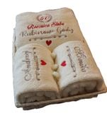 PREZENT na rocznica ślubu 10,20,30,40,50 RĘCZNIKI