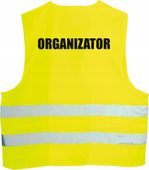 KAMIZELKA ODBLASKOWA z nadrukiem ORGANIZATOR
